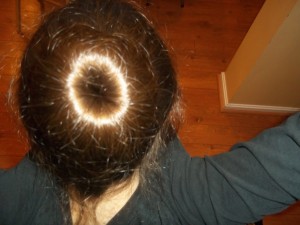 Above view of bun